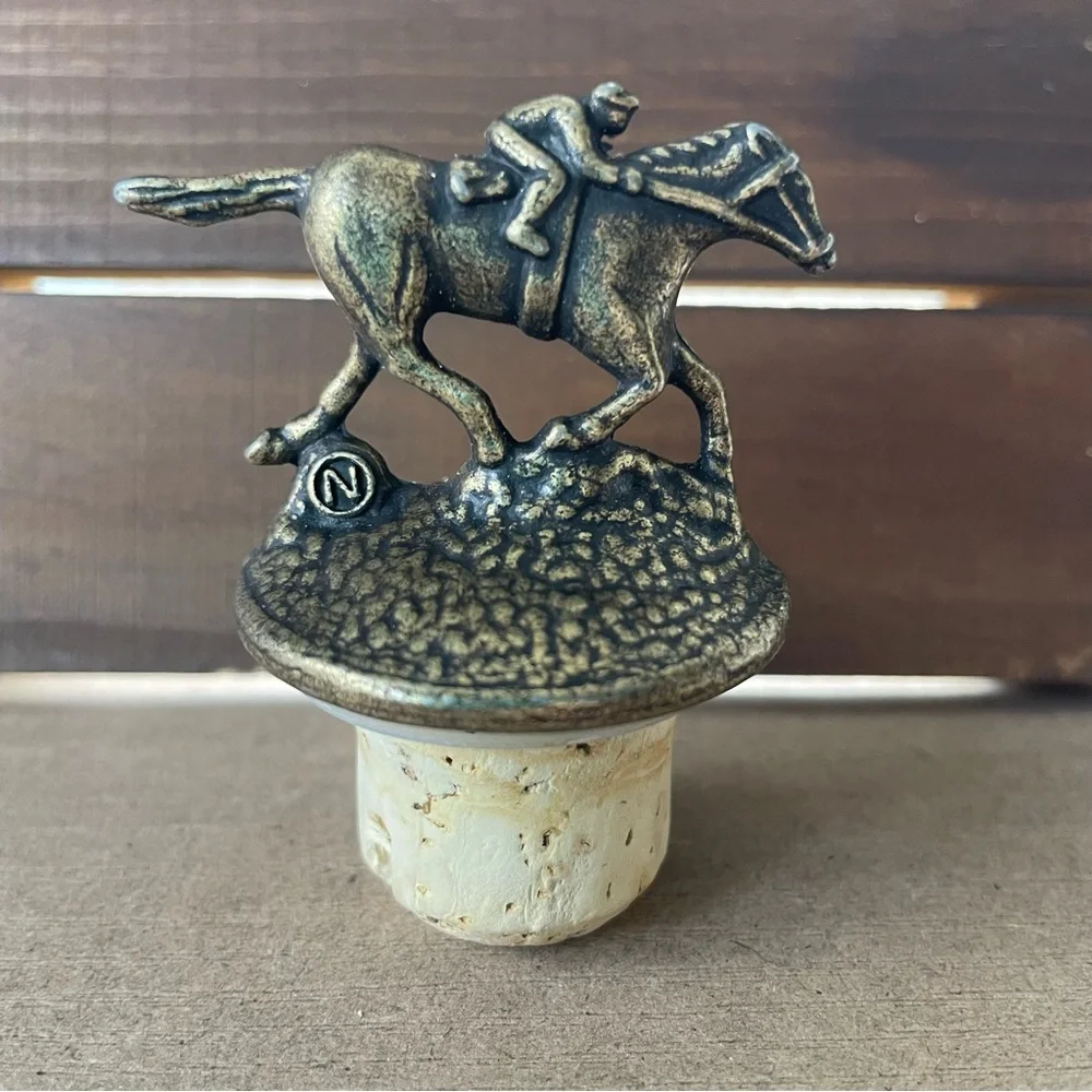 Blanton’s Bourbon Jockey Bottle Stopper LETTER N